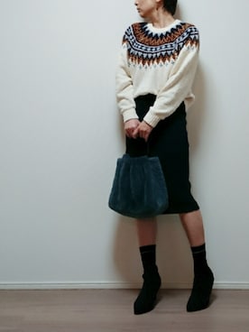 nonさん（レディース・159cm）の冬コーディネート