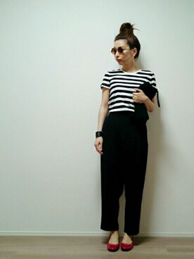 「DHOLIC（ディーホリック）のアイテム（バレエシューズ）」を使った、nonさん（レディース・159cm）の夏コーディネート