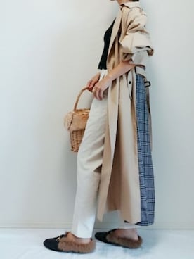 「Right-on（ライトオン）のアイテム（アクセサリー）」を使った、nonさん（レディース・159cm）の秋コーディネート