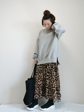 「ソックススニーカー」｜「アイテム（アクセサリー）」を使った、nonさん（レディース・159cm）の秋コーディネート