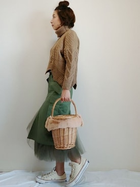 nonさん（レディース・159cm）の秋コーディネート