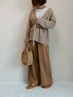 「DHOLIC（ディーホリック）のアイテム（バレエシューズ）」を使った、nonさん（レディース・159cm）の春コーディネート