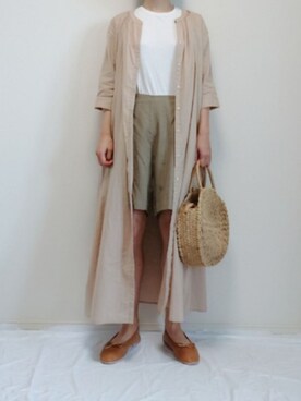 「Furryrate（ファーリーレート）のアイテム（パンツ）」を使った、nonさん（レディース・159cm）の夏コーディネート