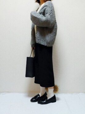 「LBC（エルビーシー）のアイテム（ローファー）」を使った、nonさん（レディース・159cm）の秋コーディネート