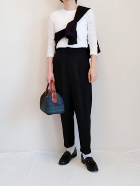 「VINTAGE（ヴィンテージ）のアイテム（ボストンバッグ）」を使った、nonさん（レディース・159cm）の春コーディネート