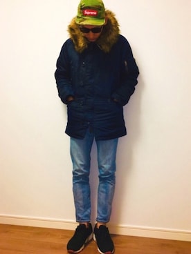 「The DUFFER of ST.GEORGE（ザダファーオブセントジョージ）のアイテム（ジャケット/アウター）」を使った、masaさん（メンズ・176cm）の秋コーディネート