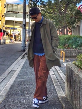 「grn（ジーアールエヌ）のアイテム（ジャケット/アウター）」を使った、masaさん（メンズ・176cm）の冬コーディネート