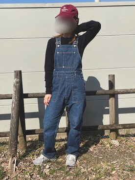 「THE SHINZONE（ザ　シンゾーン）のアイテム（オールインワン・サロペット）」を使った、miiii__000さん（レディース・158cm）の冬コーディネート