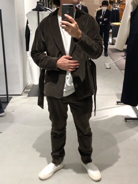 「undecorated MAN（アンデコレイテッドマン）のアイテム」を使った、MASARU TAKAGIさん（メンズ・172cm）の冬コーディネート