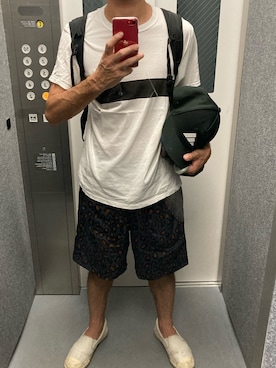 「SHARE PARK（シェアパーク）のアイテム」を使った、MASARU TAKAGIさん（メンズ・172cm）の夏コーディネート