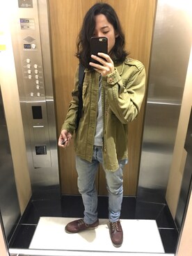 「日常」｜「アイテム（ブーツ）」を使った、number222さん（メンズ・173cm）の秋コーディネート