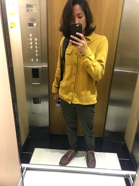 「日常」｜「アイテム（ブーツ）」を使った、number222さん（メンズ・173cm）の秋コーディネート