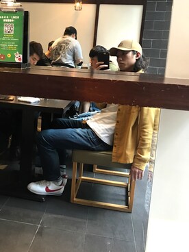「日常」｜「アイテム（キャップ）」を使った、number222さん（メンズ・173cm）の秋コーディネート