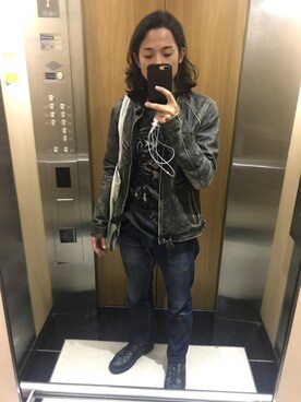 「日常」｜「アイテム（ブーツ）」を使った、number222さん（メンズ・173cm）の秋コーディネート
