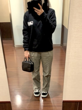 「MASTER&Co（マスターアンドコー）のアイテム（ハンドバッグ）」を使った、3__さん（レディース・152cm）の秋コーディネート
