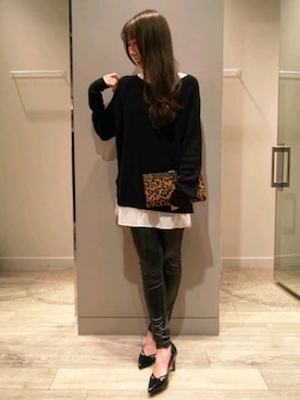 shihoさん（レディース・158cm）の冬コーディネート