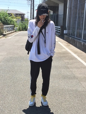 「MARCELO BURLON（マルセロ・バーロン）のアイテム（アクセサリー）」を使った、441kazu10@DEJAVU＋さん（メンズ・178cm）の夏コーディネート
