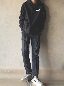 「sacai」｜K-すけさん（メンズ・173cm・10代）の冬コーディネート