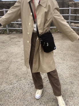 「NIKE(ナイキ)のアイテム(ショルダーバッグ)」を使った、いつきさん(メンズ・175cm)の冬コーディネート