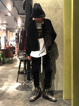 「REPRESENT（リプレゼント）のアイテム（ジャケット/アウター）」を使った、Shuto Shimanakaさん（メンズ・181cm）の秋コーディネート