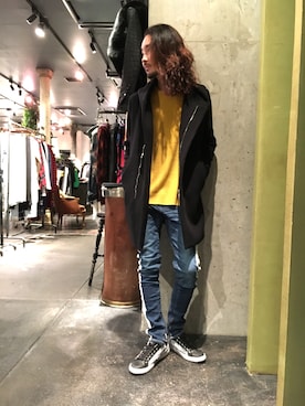 「attack the mind 7（アタックザマインドセブン）のアイテム」を使った、Shuto Shimanakaさん（メンズ・181cm）の秋コーディネート