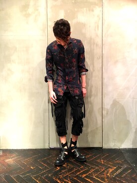 「KMRii（ケムリ）のアイテム（パンツ）」を使った、Shuto Shimanakaさん（メンズ・181cm）の春コーディネート