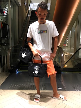 「TANTA（タンタ）のアイテム」を使った、Shuto Shimanakaさん（メンズ・181cm）の夏コーディネート