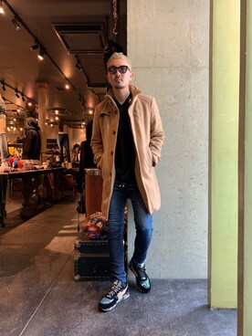 「AKM（エイケイエム）のアイテム（ジャケット/アウター）」を使った、Shuto Shimanakaさん（メンズ・181cm）の秋コーディネート