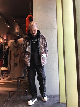 「バズる」｜Shuto Shimanakaさん（メンズ・181cm）の冬コーディネート