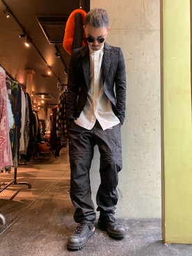 「バズる」｜Shuto Shimanakaさん（メンズ・181cm）の冬コーディネート