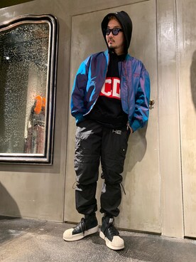 「バズる」｜Shuto Shimanakaさん（メンズ・181cm）の冬コーディネート