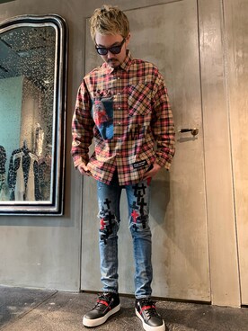 「バズる」｜Shuto Shimanakaさん（メンズ・181cm）の春コーディネート