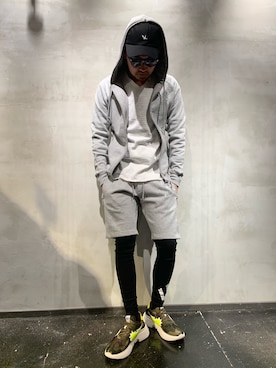 「1PIU1UGUALE3  RELAX （ウノピゥウノウグァーレトレ リラックス）のアイテム（パンツ）」を使った、Shuto Shimanakaさん（メンズ・181cm）の春コーディネート