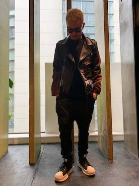 「CAVIALE（カビアーレ）のアイテム」を使った、Shuto Shimanakaさん（メンズ・181cm）の春コーディネート