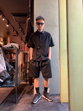 「SUPER THANKS（スーパーサンクス）のアイテム」を使った、Shuto Shimanakaさん（メンズ・181cm）の春コーディネート