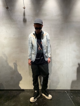 「CAVIALE（カビアーレ）のアイテム」を使った、Shuto Shimanakaさん（メンズ・181cm）の春コーディネート