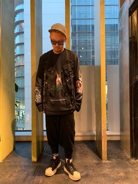 「KMRii（ケムリ）のアイテム（ベスト）」を使った、Shuto Shimanakaさん（メンズ・181cm）の春コーディネート