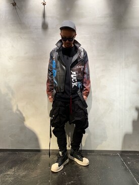 「CAVIALE（カビアーレ）のアイテム」を使った、Shuto Shimanakaさん（メンズ・181cm）の春コーディネート