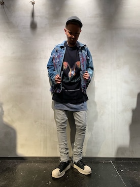 「CAVIALE（カビアーレ）のアイテム」を使った、Shuto Shimanakaさん（メンズ・181cm）の春コーディネート