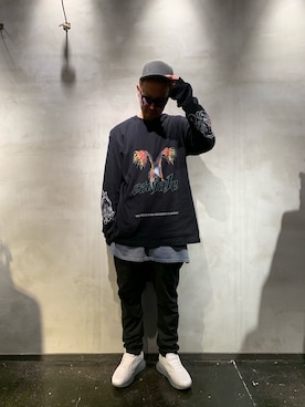 「CAVIALE（カビアーレ）のアイテム」を使った、Shuto Shimanakaさん（メンズ・181cm）の春コーディネート