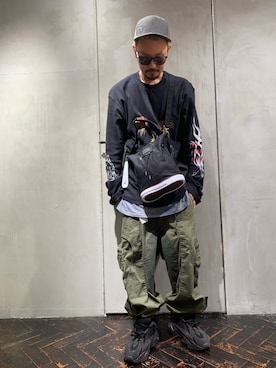 「CAVIALE（カビアーレ）のアイテム」を使った、Shuto Shimanakaさん（メンズ・180cm）の夏コーディネート