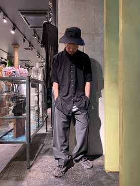 「KMRii（ケムリ）のアイテム（シャツ/ブラウス）」を使った、Shuto Shimanakaさん（メンズ・181cm）の春コーディネート