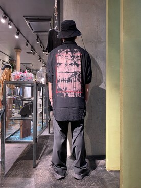 「KMRii（ケムリ）のアイテム（シャツ/ブラウス）」を使った、Shuto Shimanakaさん（メンズ・181cm）の春コーディネート