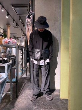 「ROYAL FLASH（ロイヤルフラッシュ）のアイテム（スウェット）」を使った、Shuto Shimanakaさん（メンズ・181cm）の春コーディネート
