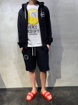 「1PIU1UGUALE3  RELAX （ウノピゥウノウグァーレトレ リラックス）のアイテム（シューズ）」を使った、Shuto Shimanakaさん（メンズ・181cm）の春コーディネート