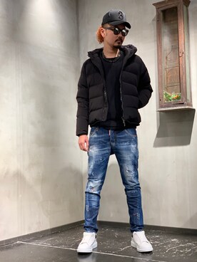 「1piu1uguale3 RELAX（ウノピュウノウグァーレトレリラックス）のアイテム（ジャケット/アウター）」を使った、Shuto Shimanakaさん（メンズ・181cm）の秋コーディネート