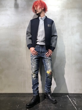 「Saturdays NYC（サタデーズ ニューヨークシティ ）のアイテム（その他アウター）」を使った、Shuto Shimanakaさん（メンズ・181cm）の秋コーディネート