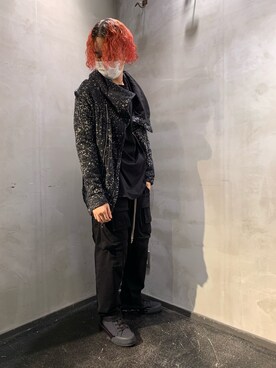 「KMRii（ケムリ）のアイテム（トップス）」を使った、Shuto Shimanakaさん（メンズ・181cm）の冬コーディネート