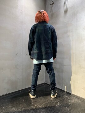 「BACKLASH（バックラッシュ）のアイテム（ブルゾン）」を使った、Shuto Shimanakaさん（メンズ・181cm）の冬コーディネート