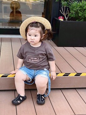 「BASE（ベース）のアイテム」を使った、 :  :  い ろ  :  : さん（キッズ・74cm）の夏コーディネート